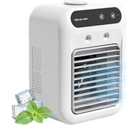 Mini refroidisseur d'eau, Glacier Breeze Ac, climatiseur portable extérieur, réservoir d'eau de 500 ml, cordon d'alimentation USB, 2 vitesses de vent, 2 heures peut être utilisé pour une charge