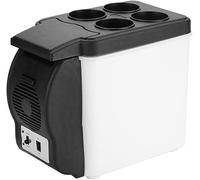Mini refroidisseur et réchauffeur de voiture portable 6 L - Réfrigérateur de voiture - Réfrigérateur de voiture de 6 litres pour voyage, camping, voyages en voiture