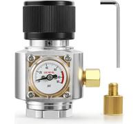Mini régulateur de CO2 0-90 PSI Chargeur de fût pour Baril de Corny Mini | Aluminium, compatible avec cartouche de CO2 de 74 g, filetage 5/8-18UNF, mini chargeur de fût de soude