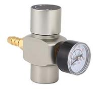 Mini régulateur de fût de CO2, manomètre, 0-45 psi, régulateur de chargeur de fût de bière portable pour récipient à soda, adaptateur de filetage 3/8 pouces, connecteur rapide en