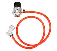 Mini régulateur de gaz CO2, chargeur portable de CO2 avec manomètre, outil de brasseur maison en alliage d’aluminium avec verrouillage à bille pour le service de fûts, réglable de