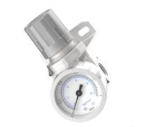 Mini régulateur de pression G1/4 0-1,0 MPa avec manomètre pour AR2000-02 | Corps en alliage, valve en cuivre, plage de 0 à 1,0 MPa, comprend un bol PC et un support, pour systèmes pneumatiques