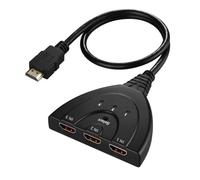 Mini répartiteur 3 entrées 1 sortie 2K 3D, commutateur compatible HDMI, 1080P, Hub pour DVD, HDTV, Xbox, PS3, PS4, 1.3b