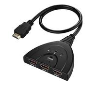 Mini répartiteur de commutateur compatible HDMI 3 ports 3D, 1080P, Hub 3 entrées 1 sortie, affichage d'image 3D pour DVD, HDTV, Xbox, PS3, PS4