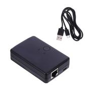 Mini Répartiteur Réseau Portable, Commutateur Ethernet ABS Noir | Isolation des Ports, Format de Poche, Gestion des Liaisons, pour Câbles Ethernet et Récepteurs TV