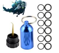 Mini Réservoir De Plongée Sous-marine - Porte-clés Portable, Modèle De Réservoir De Plongée, Construction En D'aluminium, Composant D'étanchéité À Joint Torique, Ensemble D'accessoires, Décora