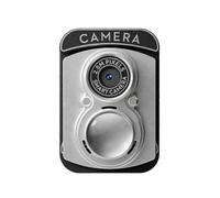 Mini Retro Camera 0.96 Inch IPS Screen 70Min Video 6 Filters Portable Neck Keychain Camera for Instant Photography