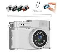 Mini Retro Digital Camera,Digital Camera, S150 Mini Digitals Cameras, S150 Keychain Cameras, 0.96 inch Colour Screen, Portable and Easy File Transfer, Pendant Decorations (White,64G)
