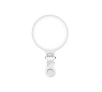 Mini Ring Light Selfie à Clip Orientable 180° avec Lumière Réglable Blanc