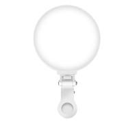 Mini Ring Light Selfie à Clip Orientable 180° avec Lumière Réglable Blanc