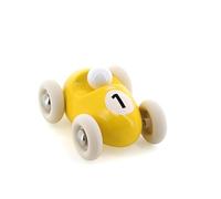 Vilac Voiture en bois Mini Roadster n°1 TRAFIC Jaune – Jeu d'éveil dès 2 ans – 2331Y
