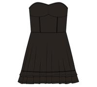 Superdry 50´s Embroidered Bandeau Sleeveless Short Dress Noir L Femme