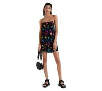 Mini robe Desigual pour femmes Junio noire XS
