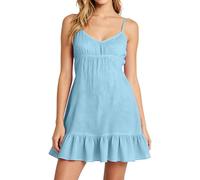 Mini robe d'été à bretelles spaghetti pour femme, dos nu, robe d'été fluide pour la plage, les sorties, bretelles spaghetti, ourlet à volants, caraco col en V, taille empire, mini été décontracté pour