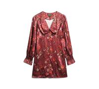 Superdry Jacquard Long Sleeve Short Dress Violet S Femme