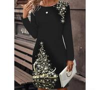 Mini robe en polyester léger avec motif imprimé et élasticité modérée, parfaite pour une utilisation en extérieur au printemps, en été, en automne et en hiver, pour un usage quotidien et en club (XS C