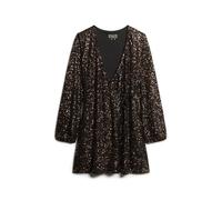 Mini-robe portefeuille Ã sequins femme Superdry Marron XL