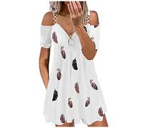 Mini Robe Solide Col V Femme Été Sexy Chic Boheme Rétro Manches Court Décontractée Robe Glissière Dos Ouvert Bretelles Pas Cher 2021 Mode Midi Robe de Plage Casual Élégante Jupe pour Femmes