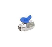 MIni robinet à bille d'arrêt en acier inoxydable 1/8, 1/8 "1/4" 3/8 "1/2" 3/4 "1" BSPT femelle mâle 304 avec poignée papillon, brassage à domicile sanitaire(1l8 BSP Male)