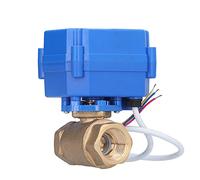 Mini robinet à bille électrique corps en laiton pour systèmes de traitement de l'eau - DC 12 V trois fils deux modes de contrôle - vanne motorisée intégrée pour équipement