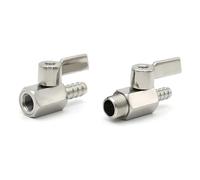 Mini robinet à bille sanitaire en acier inoxydable 304, 8/10/12mm, tuyau barbe 1/8 1/4 1/2 3/8 ", mâle femelle fileté, robinet à bille à 2 voies(3/8",8MM_MALE)