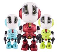 Mini Robot Parlant à Commande Tactile, Jouet Interactif pour Enfants, Apprendre à de la Musique, Flash Sonore, Cadeaux de Fête Parfaits, Alliage Rouge 12 X 7,5 X 7 Cm, 3+ (Rouge)