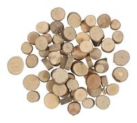 Mini rondelles de bois décoratives - 10 à 15 mm - 25 g