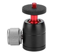 Mini rotule pivotante à 360 ° en Alliage d'aluminium Fixation à vis 1/4 "et 3/8" Universelle pour caméras/trépieds/Supports de lumière/Flash, roulement de Charge de 3 kg