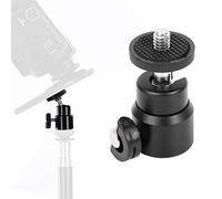 Mini Rotule pour Appareil Photo à Rotule Rotation à 360 ° Mini Rotule à Rotule 1 4 Support de Montage à Vis pour Caméscope Appareil Photo Reflex Numérique (Noir) (Noir)