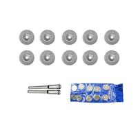 Mini roue de coupe en diamant 16-60mm, outil rotatif, disques de coupe, outils de bricolage, accessoires for Dremel avec mandrin de 3mm, 12 pièces(No Hole,35mm)