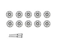 Mini roue de coupe en diamant 16-60mm, outil rotatif, disques de coupe, outils de bricolage, accessoires for Dremel avec mandrin de 3mm, 12 pièces(With Hole,25mm)