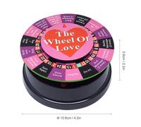 Mini Roue De L'amour Roue De La Fortune Avec 17 FaçOns De Jouer à Des Jeux, Coffret Cadeau De Jeu De FêTe Portable