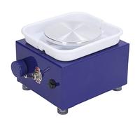 Mini Roue de Poterie | Tour de Poterie Électrique | Machine à Poterie pour Enfants, Adultes et Débutants | Outil d'argile de Bricolage | Bassin Amovible | Vitesse Réglable & Faible Bruit(Bleu)