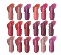 Mini Rouge À Lèvres - 1,4gx18pièces | 18 Couleurs En Forme De Pilules, Teinture Longue Durée | Kit De Rouge À Lèvres - Pour Voyage Fête Mariage Date Vacances Anniversaire Bal D'étudiants École Collège