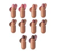 Mini Rouge à Lèvres 10 Couleurs Forme Longue Tenue Brillant