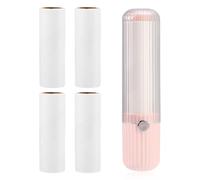 Mini Rouleau Anti Peluche, Rouleau Anti-Peluches Compact avec 5 Rouleaux Recharge Rouleaux Anti-Peluches Voyage Petit Rouleau Anti-Peluches Vêtements Poils d'animaux Outils Maison Voyages