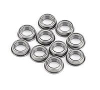 Mini roulements à billes à bride blindée en métal, en acier inoxydable MF106ZZ, 6x10x3mm, 10 pièces