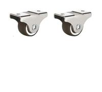 Mini roulettes extra-plates - Roulettes en caoutchouc TPR à direction fixe de 1 à 2 pouces for tiroirs et petits meubles (options 2/4/8/16 pièces)(2 pcs Directional,1.25 inch)