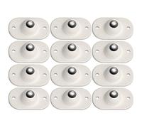 Mini roulettes pivotantes Roues adhésif universel Poulie roue autoadhésifs 360 degrés de rotation Boîte de rangement Coller Poulie roue 12pcs