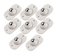 Mini Roulettes Universelles - SHOP-STORY - ROLFIX_2x - Auto-Adhésives - Pivotantes à 360° - Lot de 8