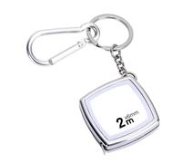 Mini Ruban à Mesurer Rétractable en Acier - 2 Mètres Portable Avec Clip D'escalade Porte-clés pour L'exploration