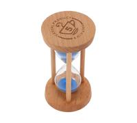 Mini sablier décoratif en bois pour la maison et le restaurant, décoration de bureau en 5 minutes, décoration de bureau, Pâques, carnaval, blanc (kaki, 9 x 5 cm)