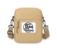 Mini sac à bandoulière avec citation « Best Dad in the Galaxy » pour la fête des pères
