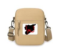 Mini sac à bandoulière avec citation en langue asiatique pour téléphone portable