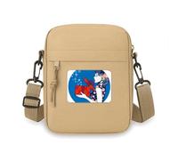 Mini sac à bandoulière pour femme de la culture chinoise bleue