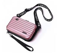 Mini sac à bandoulière - Sac à bandoulière élégant et durable à coque rigide avec sangle réglable Forever Young pour femme - Rose clair, rose clair, taille S, Rose clair, Small