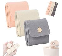 Mini sac à bijoux de voyage, organisateurs et rangement de bijoux, mini sac à bijoux de voyage pliable portable, avec boucle, petite boîte à bijoux, for boucles d'oreilles, bagues, colliers.(ABC)