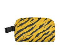 Mini sac à déjeuner étanche et portable pour adulte - Garde les aliments au chaud - Boîte thermique pour l'école, l'université, la peau d'animal - Léopard jaune et noir