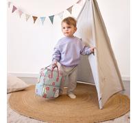 Mini Sac à dos bébé carré Happy Trails Fleur (20,5x27 cm)