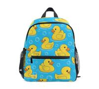 Mini sac à dos bleu canard jaune mignon pour tout-petits filles garçons, Canards jaunes mignons bleus 2, Small, Sacs à dos cool imprimé football